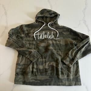 Madi Nelson Tallulah Camo Hooded Sweatshirt Size Medium